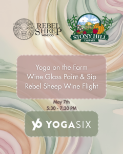 May 7, 2025 - Yoga Paint and Sip at Rebel Sheep Wine Co. with Yoga Six (Chester, NJ)