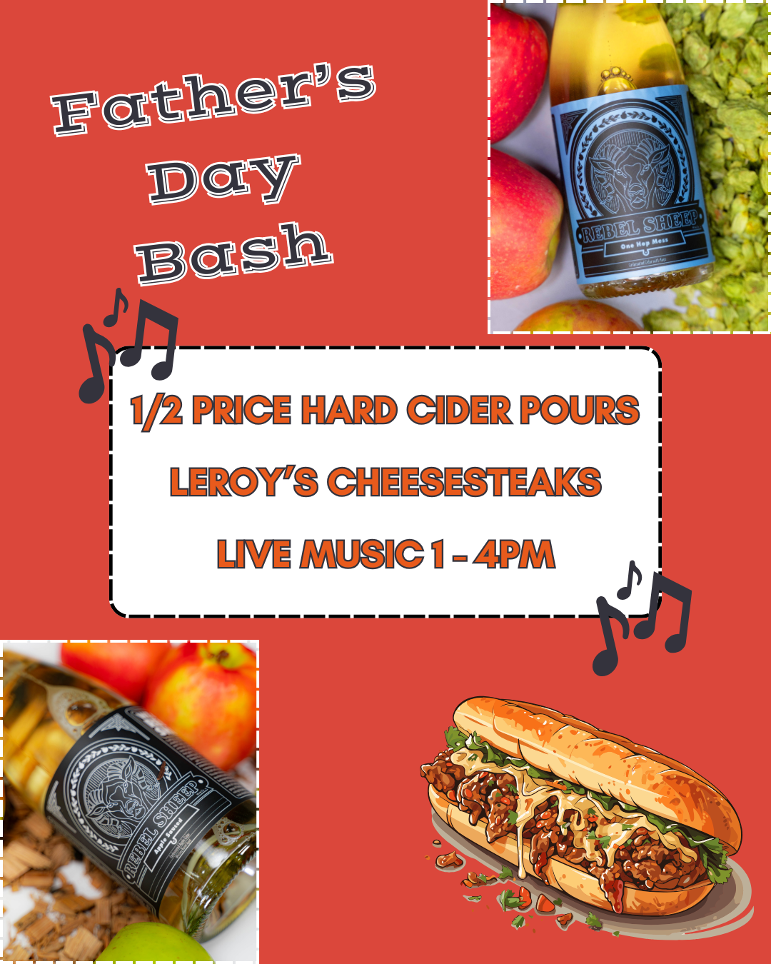 June 14-15, 2025 - Father's Day Bash at Rebel Sheep Wine Co (Chester, NJ)