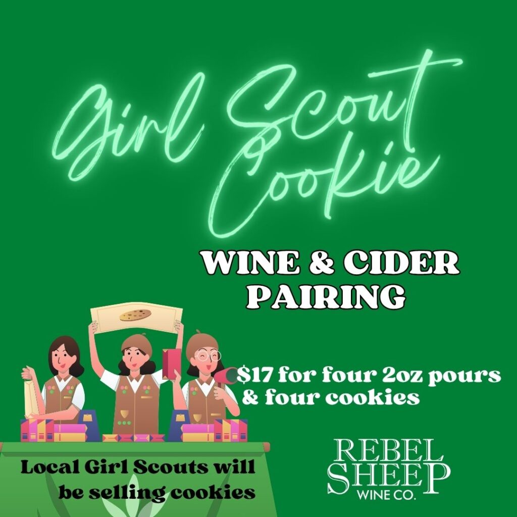 March 2026 - Girl Scout Cookie & Wine Pairing at Rebel Sheep Wine Co. (Chester, NJ)