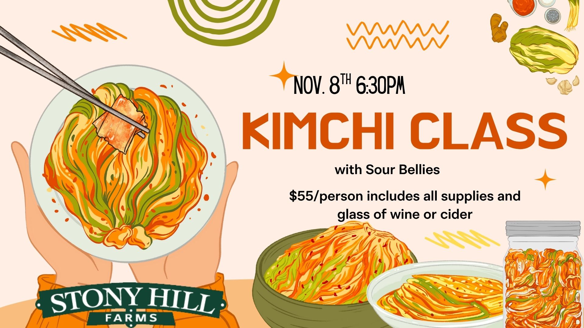 kimchi class – 1 Kimchi Workshop - Nov 8, 2025