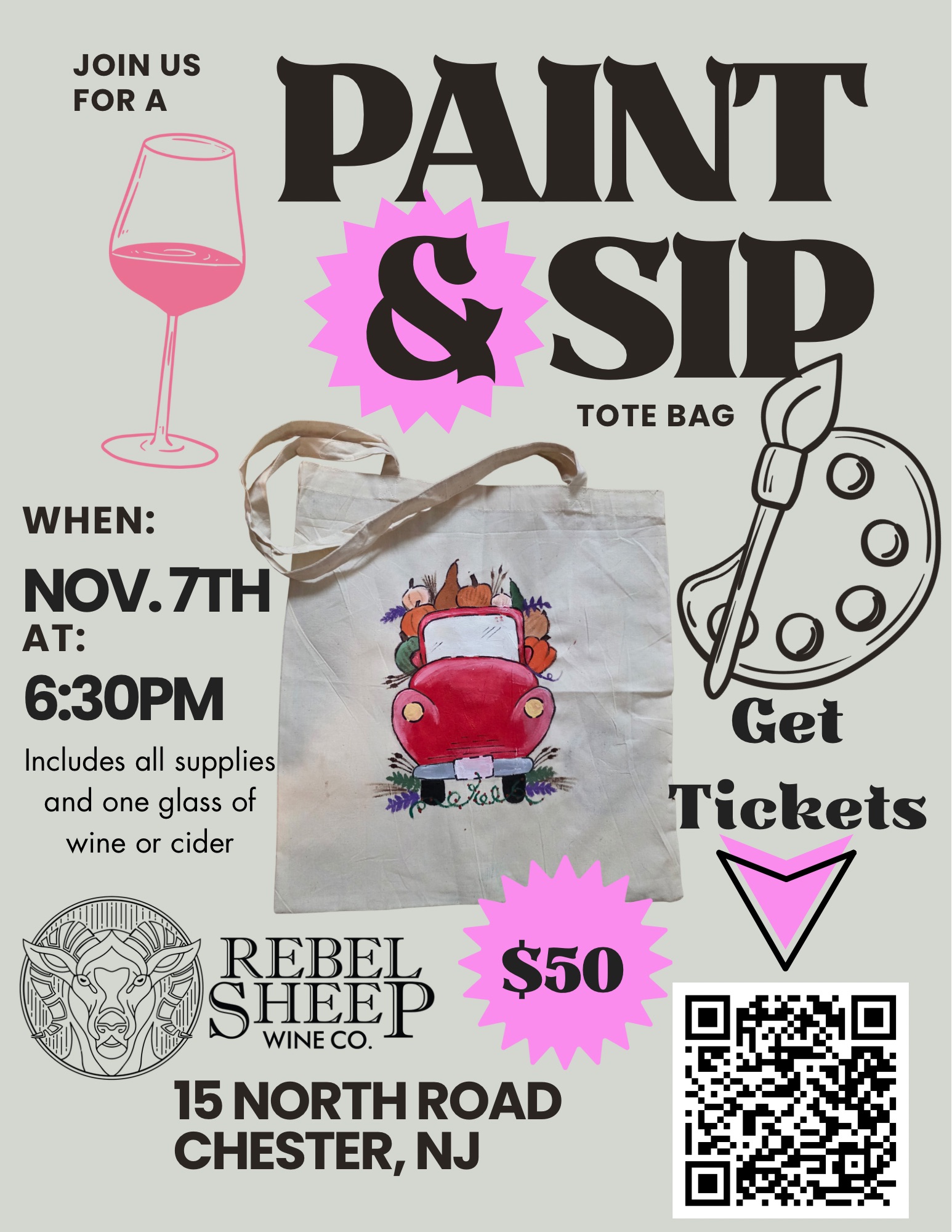 event-paint-and-sip-tote Paint & Sip Workshop - Nov 7th, 2025