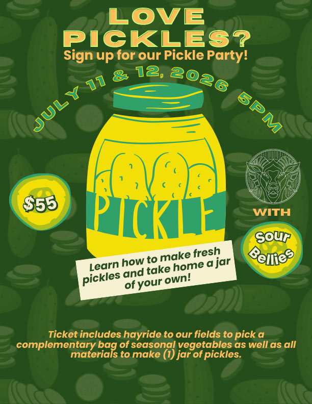 Pickle Party at Stony Hill Farms (Chester, NJ) - July 11-12, 2026