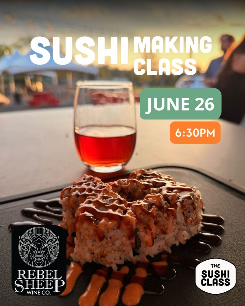 Sushi Making Class - June 26, 2026 (Chester, NJ)