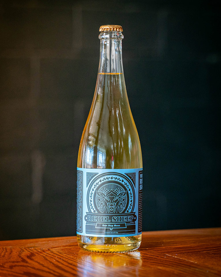 One Hop Mess hard cider from Rebel Sheep Wine Co.
